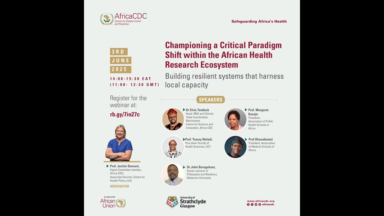 CHP webinar: Championing a critical paradigm shift within the African Health Research Ecosystem