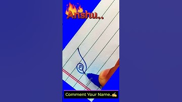 Anshu 🔥 How to write Easy and beautiful Cursive handwriting ✍️ #viral #trending #shorts #a1_writing