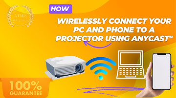 How to connect a computer and a projector with no cables- Send image wifi without cabl#wireless