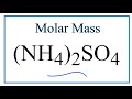 Molar Mass and Ammonium Sulfate