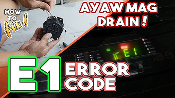 Sharp Washing Machine ES-JN07A9 Drain Problem E1 Error Alarm