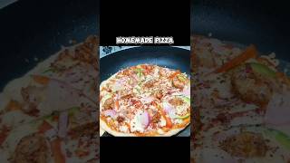 Pan Pizza Recipe - Pan Pizza in 10 Min #shorts #food #cooking