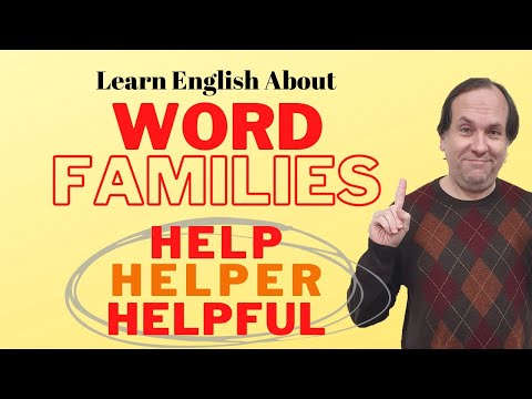 Word Families Episode 1 - Learn ENGLISH about Word Families Episode 1.