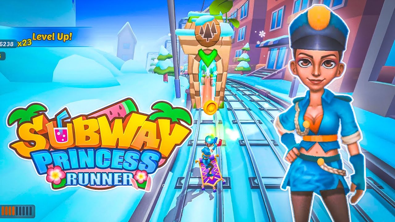 Subway Princess Runner ( IOS Android ) I Phone Android Gameplay 
