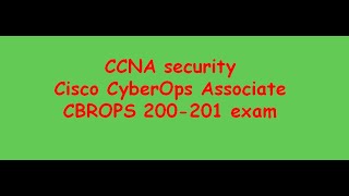 Overview CCNA Cisco Security Blueprint