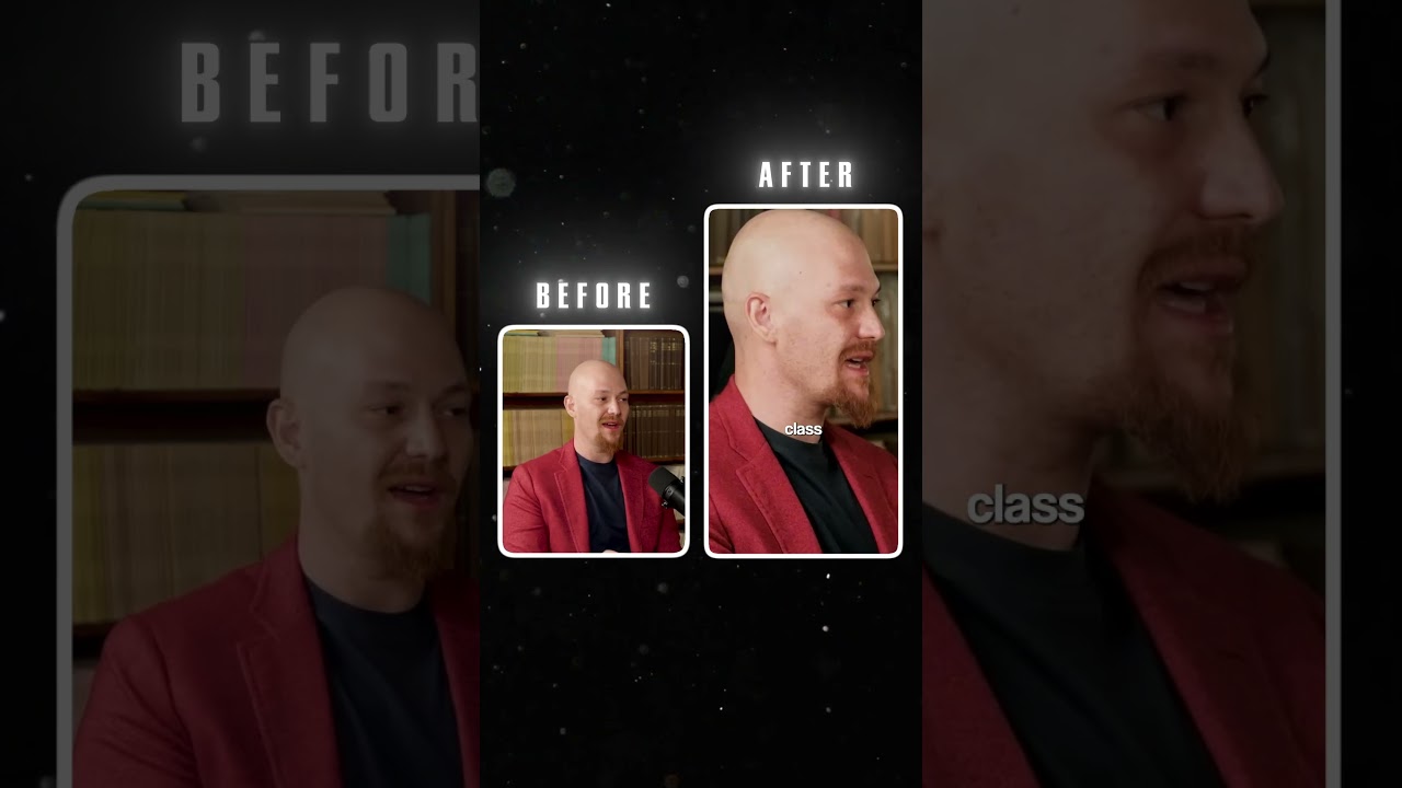 before and after short form video