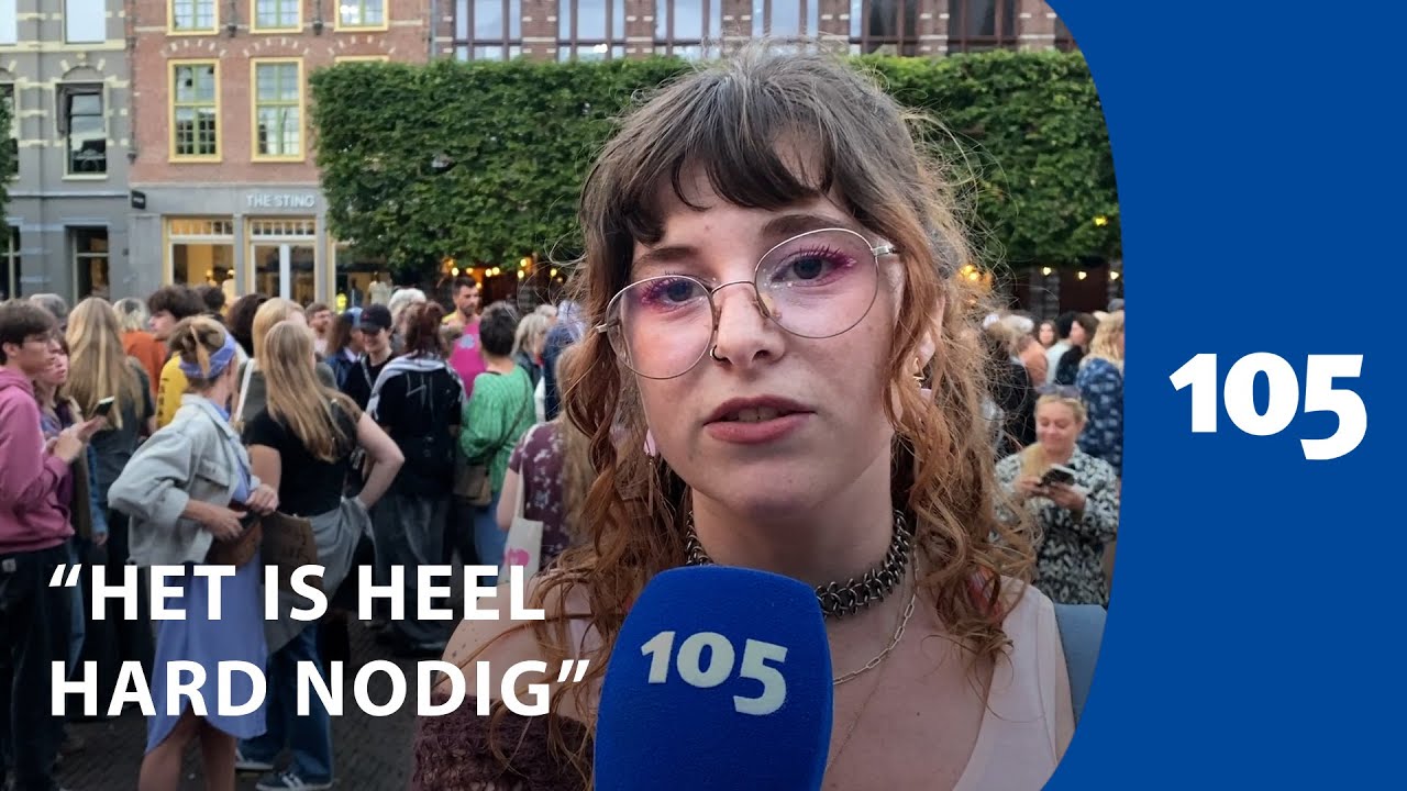 Honderden Haarlemmers lopen mars tegen femicide: ‘Heb hier geen woorden voor’ | Haarlem105