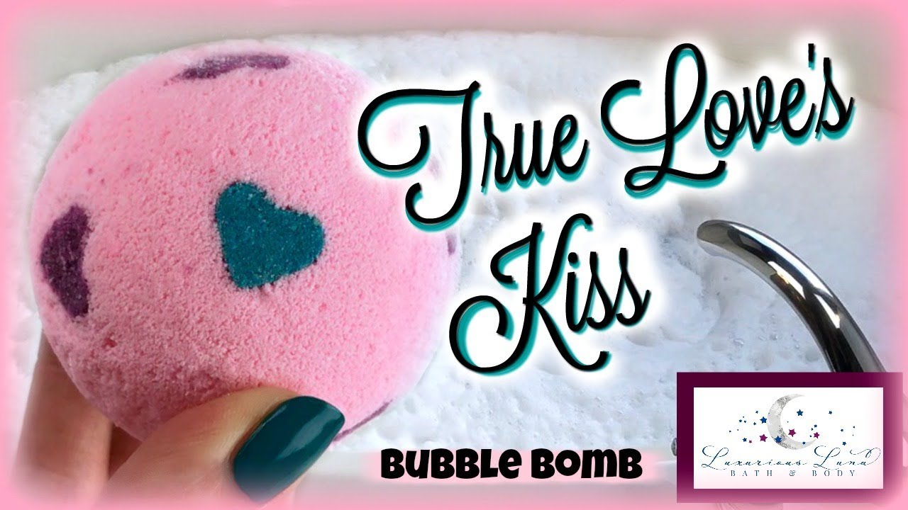 LUXURIOUS LUNA  - "True Love's Kiss" Bath & Bubble Bomb Demo Review in Jetted Tub *Love Spell Dupe*