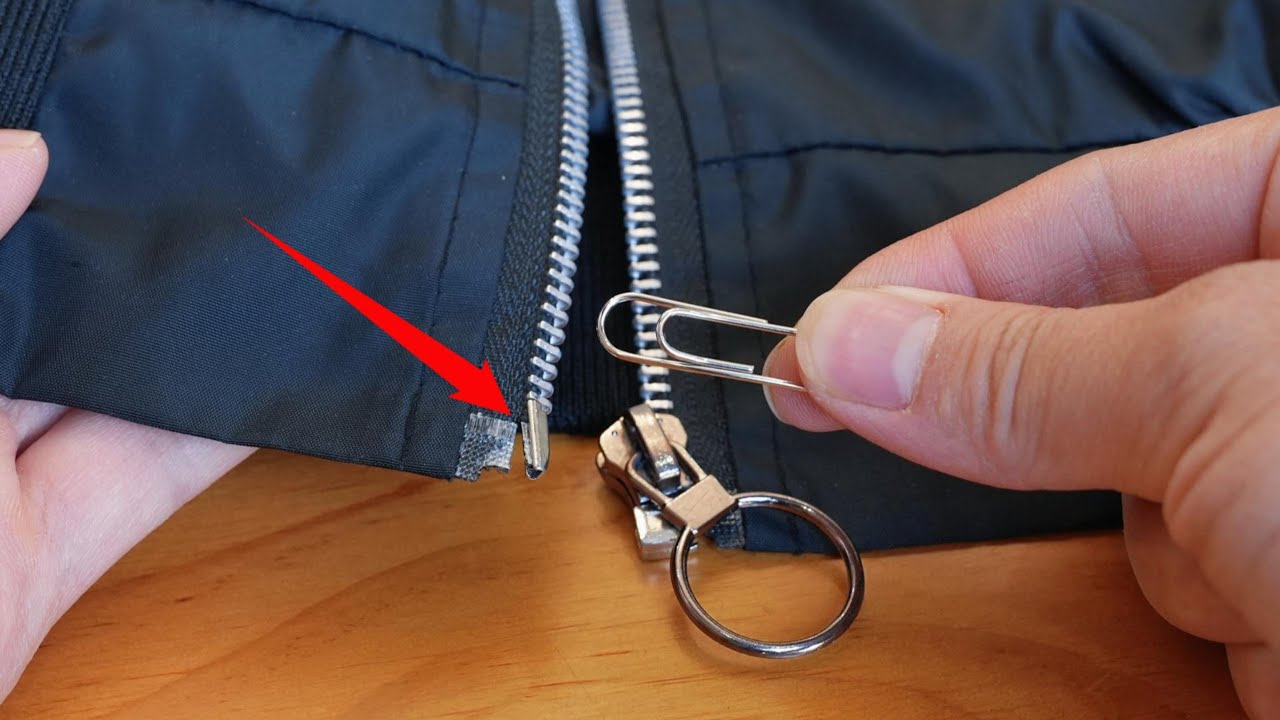 Зиппер сломался? Не меняйте его！Починьте скрепкой — прочнее нового🔗