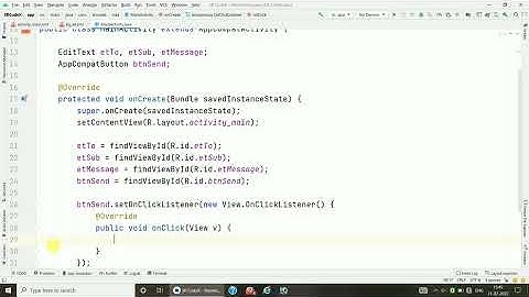 Send email using Intent in android studio || Email Intent || Android Studio Tutorial || SR CodeX