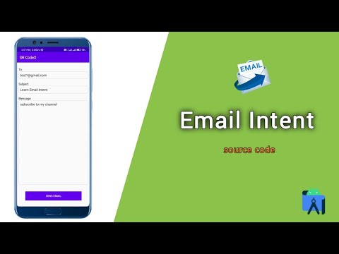 Send email using Intent in android studio || Email Intent || Android Studio Tutorial || SR CodeX