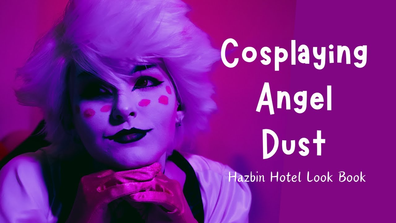 Angeldust Makeup and Cosplay tutorial - Hazbin Hotel Look Book #3