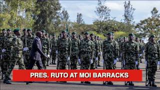 President Ruto At Moi Barracks Passing-Out Parade Uasin Gishu