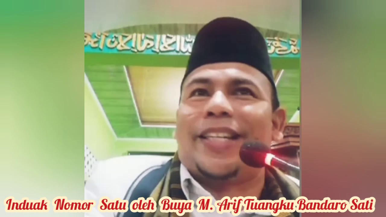 Induak No 1 oleh Buya M. Arif Tuangku Bandaro Sati
