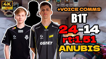 b1t (24-14) rt:1.51 w/m0NESY/f0lya +VOICE COMMS l EU FACEIT RANKED (anubis) | #cs2 #pov