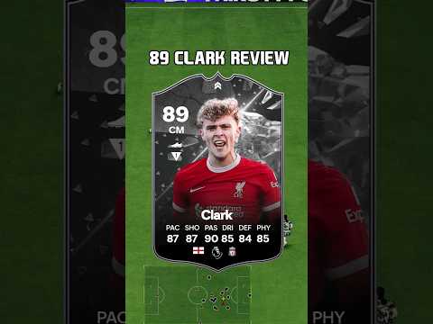 89 Clark Review in EA Sports FC 24 #shorts #short #fc24 #eafc24 #clark #liverpool #showdownsbc