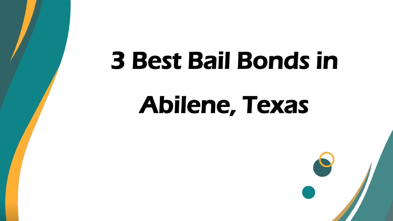 3 Best Bail Bonds in Abilene, Texas | Bail Services - YouTube
