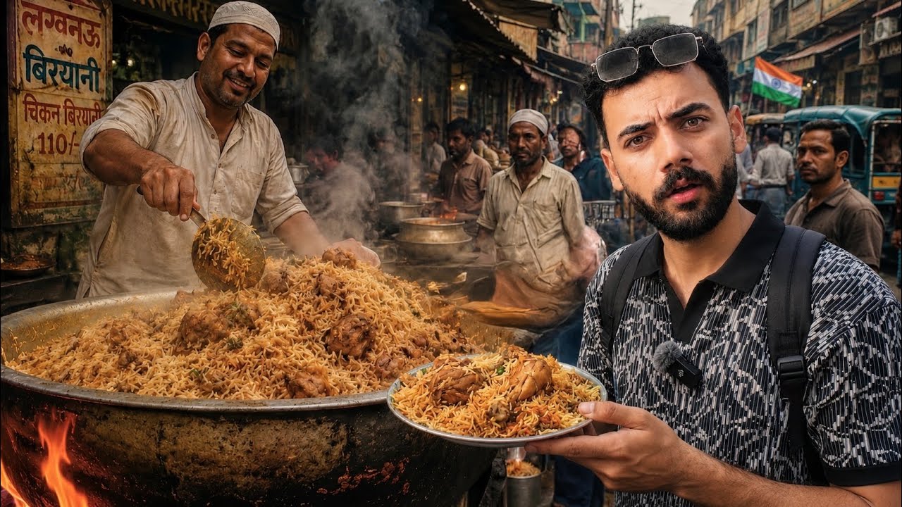 عراقي يجرب اكل شوارع الهند لاول مره | ماتوقعت الطعم 🇮🇳🥘