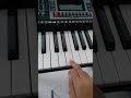Playing a music on piano