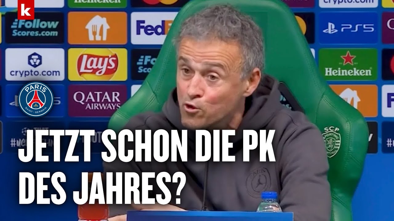 Luis Enrique schimpft: "Fußball ist s**eiße" | Sporting - PSG 2:1