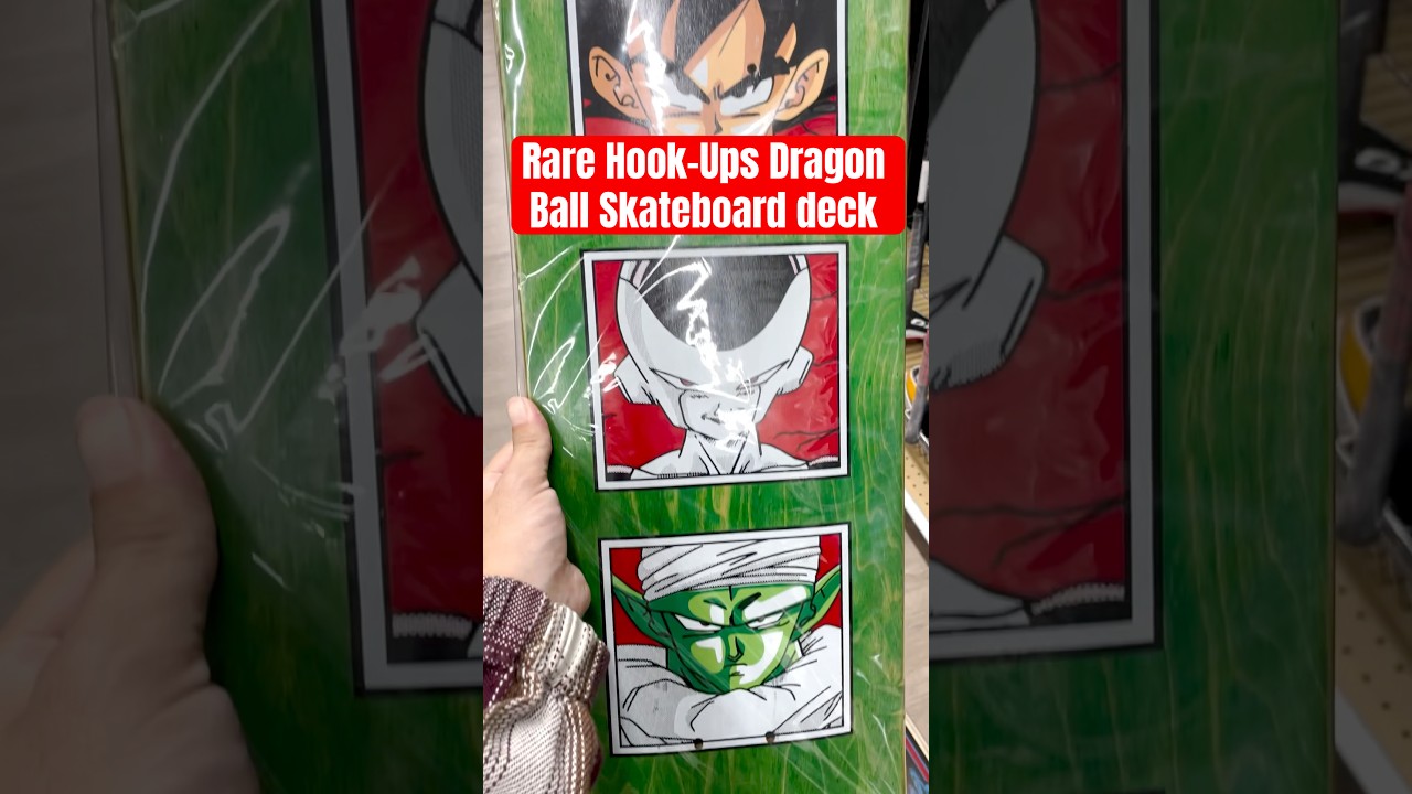 Нашёл редкую доску для скейтборда Hook-Ups Dragon Ball в секонд-хенде! 🐉🛹 