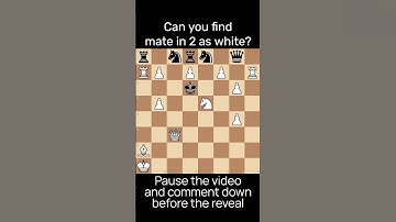 Only Geniuses Find This Hard Mate in 2 Puzzle ♟️ | Impossible Chess Challenge