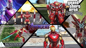 GTA San Andreas || How To install iron Man Endgame Mod PC  all Suits Powers 2020