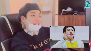 ATEEZ Hongjoong reacts to PawPaw Ateez Meme Song