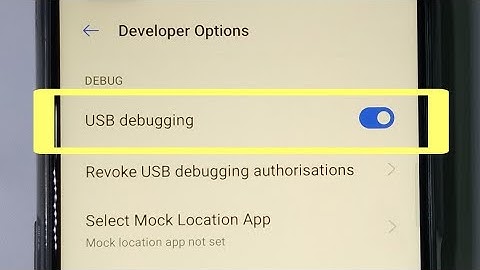 How to Enable USB Debugging on Realme 6