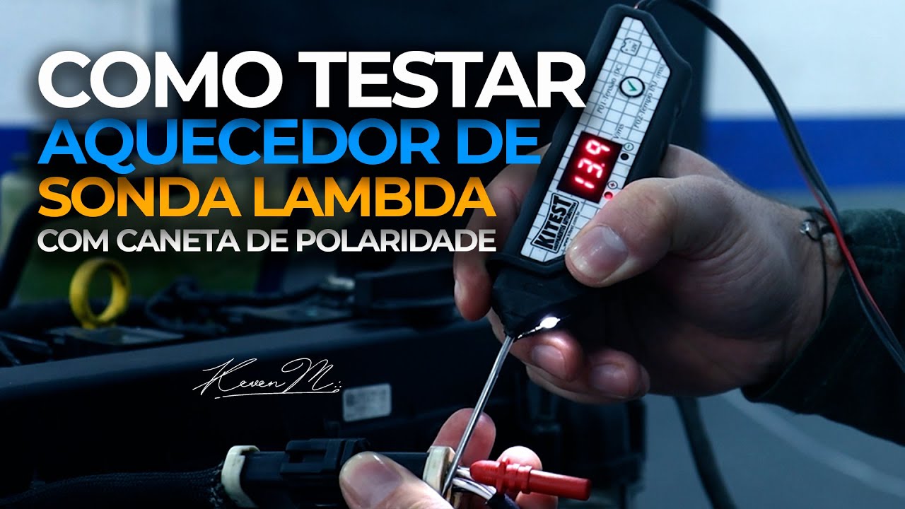 Como testar o aquecedor da sonda lambda com a caneta de polaridade, rápido e fácil