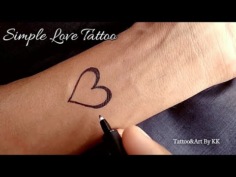 Love Heart Simple Tattoo  Love Simple Tattoos  Simple Tattoos  MomCanvas