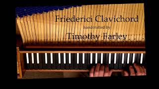 Friederici clavichord handcrafted by Timothy Farley