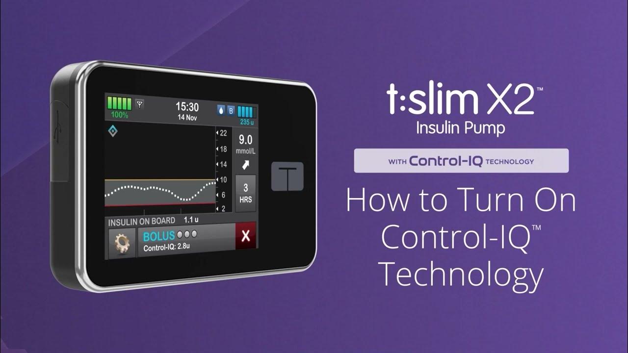 How to Turn on ControlIQ Technology on the tslim X2 Insulin Pump YouTube