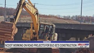 NCDOT works on road projects for Buc-ee's construction