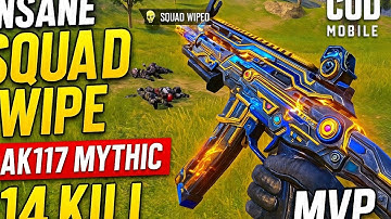 INSANE Squad Wipe & 14 Kills MVP with AK117 Mythic | COD Mobile #callofdutymobile #codm