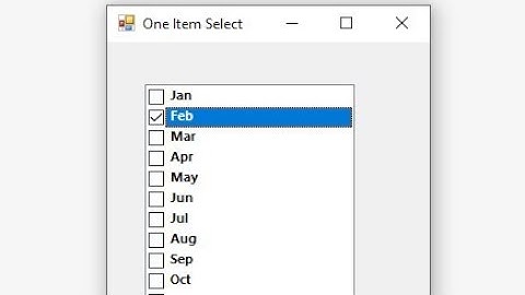 How to check only one item In Checkedlistbox - VB.net