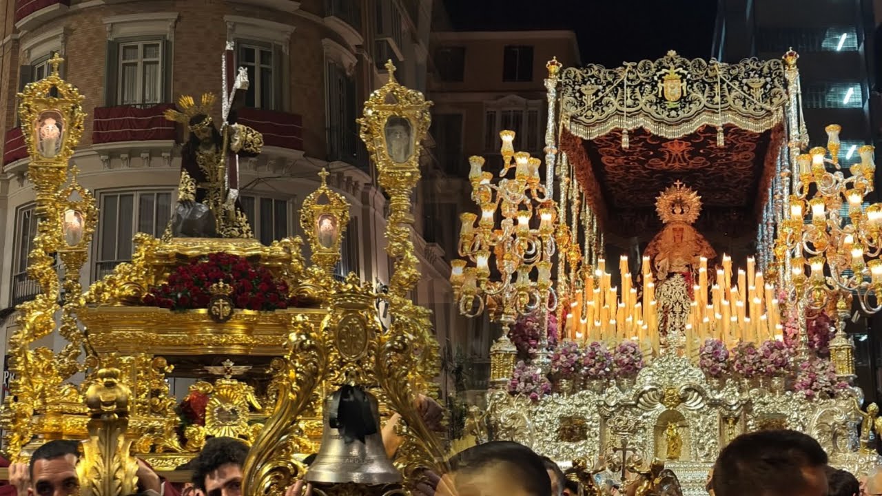 Semana Santa Málaga 2025. Jesús de la Misericordia (Chiquito) y Nuestra Señora del Gran Poder.