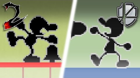 SSF2 vs SSBC | Comparison - Mr. Game & Watch