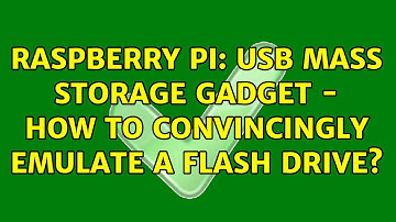 Raspberry Pi: USB Mass Storage Gadget - how to convincingly emulate a flash drive? (3 Solutions!!)