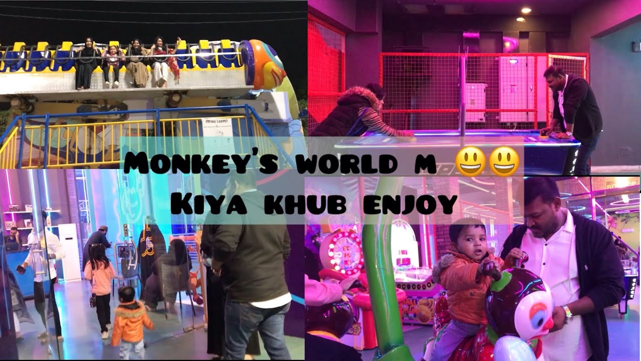 Monkey’s world m kiya khub enjoy 😍bht maza Aya 😃