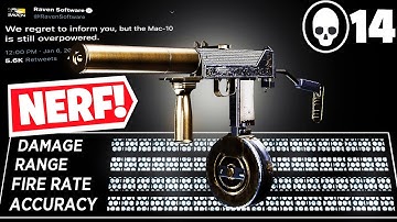 NOW the BEST MAC-10 SETUP AFTER NERF..😍 MAX DAMAGE SETUP! (Cold War Warzone)