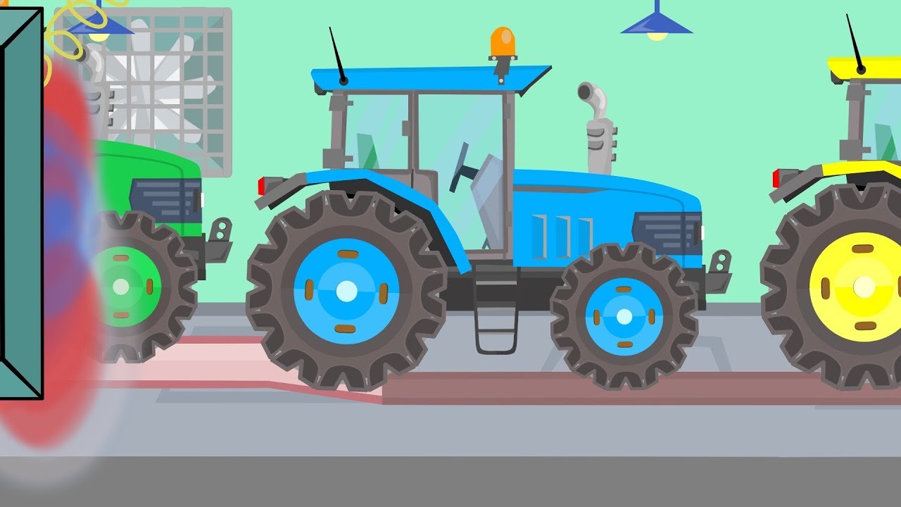 Learn Colors With Tractor - Cartoon Animation for Children and Babies |  Traktor Animacje 🚜🚜🚜 - YouTube