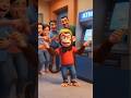🐵 पैसे मांगने गया था..🍌 केला मिल गया! #Shorts #FunnyMonkey #Comedy #ViralShorts@ArvindzoneExtra