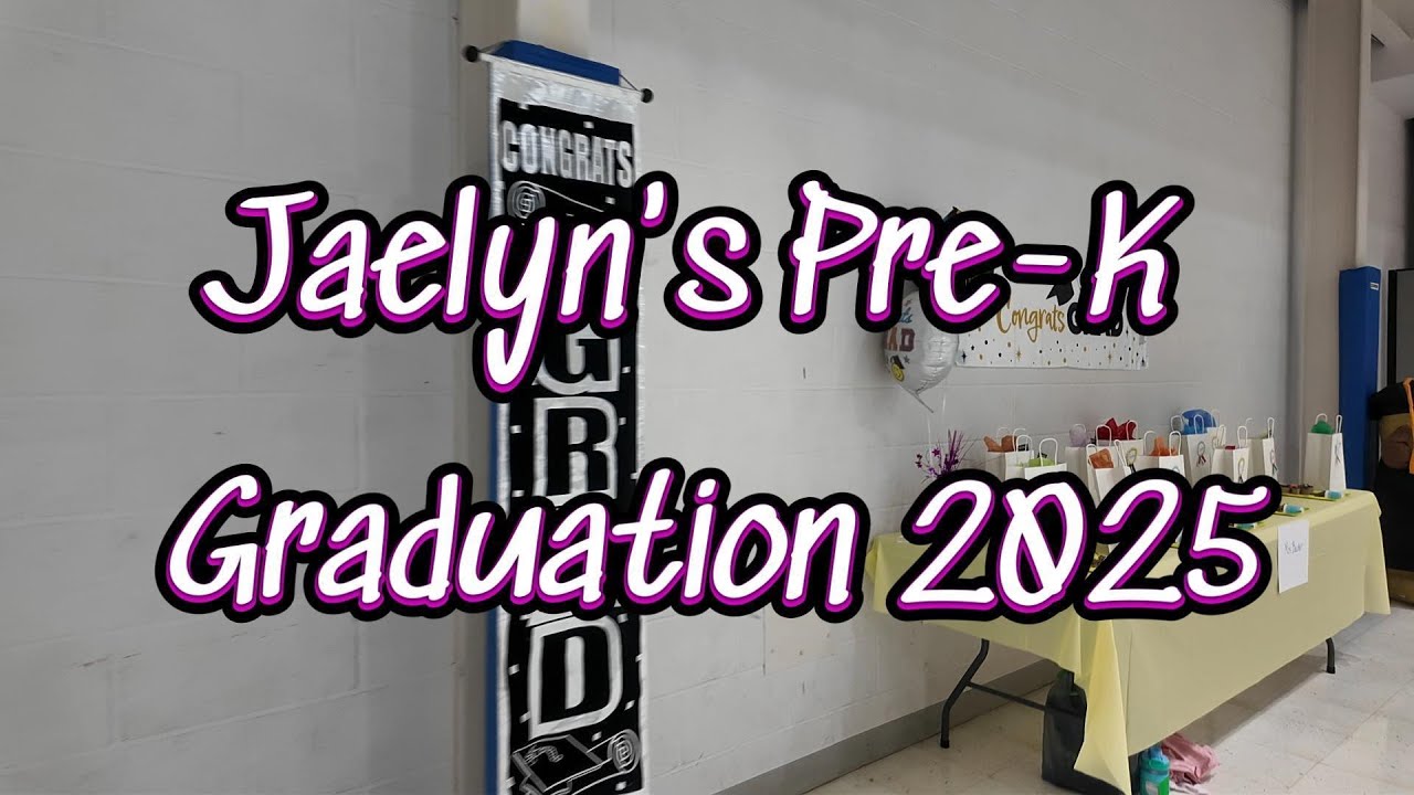 Jaelyn Rose Pre K graduation celebration