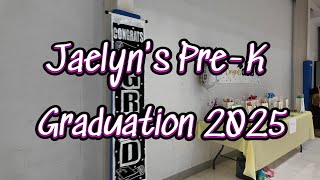 Jaelyn Rose Pre K graduation celebration