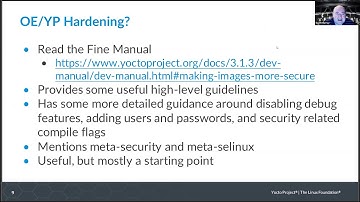Security Hardening with Yocto Project by Scott Murray