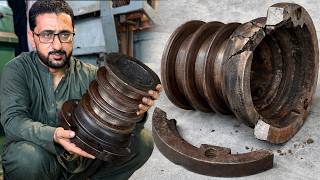 How to Repair a Broken Pulley Flange at the Nut Mount | Rebuild Using Solid Iron