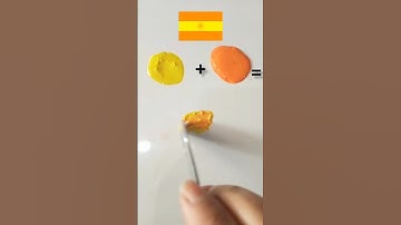 What colour do mixed flag make? #paintmixing #colormixing #flag #chadah #oddlysatisfying #satisfying