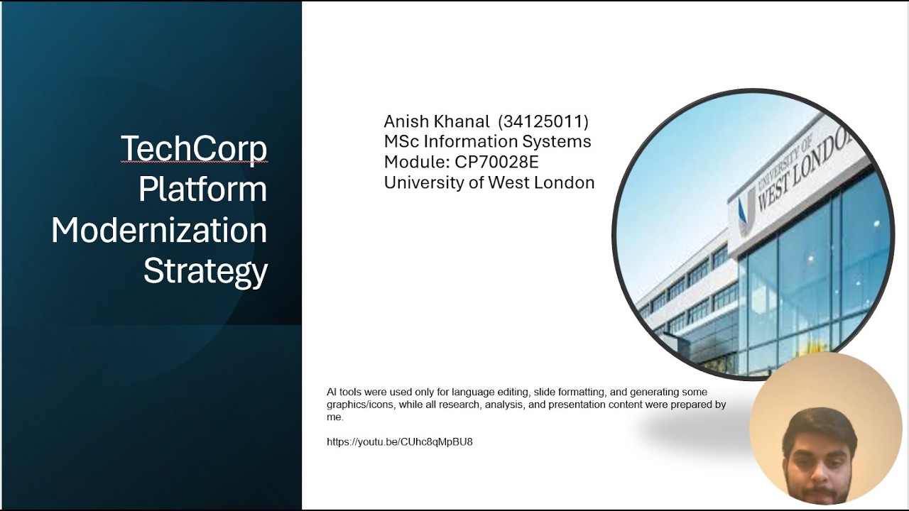 presentation about TechCorp Platform Modernization Strategy - YouTube