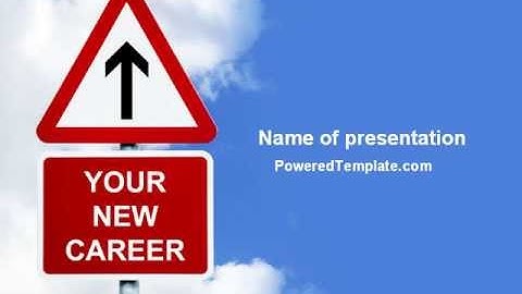 New Career PowerPoint Template by PoweredTemplate.com